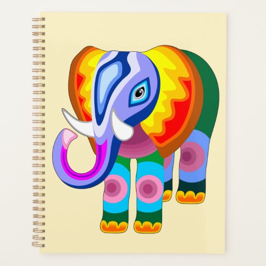 Couleurs arc-en-ciel éléphant (Devant)