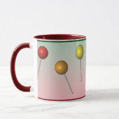 Couleurs arc-en-ciel Lollipop Mug (Gauche)