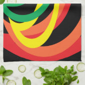 Couleurs arc-en-ciel Serviette de cuisine Abstrait (Plié)