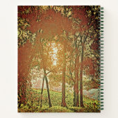 Couleurs automnales, soleil et arbres carnet (Dos)