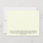 Couleurs Automne Bible Verse Carte de Sympathie (Dos)