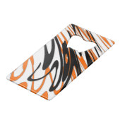 Couleurs Bengale Lignes Orange et Noires Ondulées (Dos Angle)