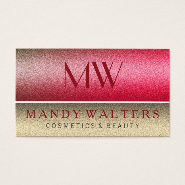 Couleurs bicolores chic avec monogramme (Devant)