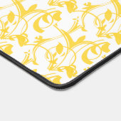 Couleurs blanches jaunes Motif de défilement artis (Coin)