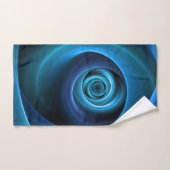 Couleurs bleu spirale 3D Art Abstrait fractal mode (Serviette à main)