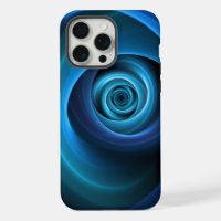 Couleurs bleu spirale 3D Art Abstrait fractal mode