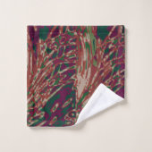 Couleurs boisées des brunes et des verts Abstrait (Gant de toilette)