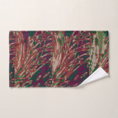 Couleurs boisées des brunes et des verts Abstrait (Serviette à main)