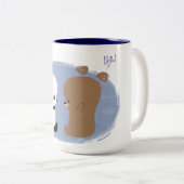 Couleurs Bonjour ! Tasse de 2 ours (Devant droit)