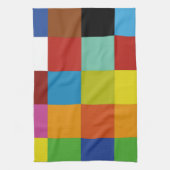 Couleurs Carrés des serviettes de cuisine (Vertical)