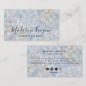 Couleurs Carte de visite de texture opale Gemstone (Devant / Derrière)