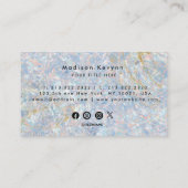 Couleurs Carte de visite de texture opale Gemstone (Dos)