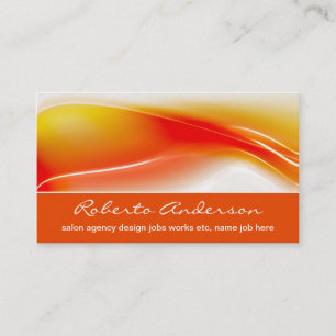 couleurs chaudes carte de visite