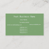 Couleurs chaudes Carte de visite Abstrait (Dos)