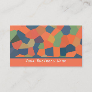 Couleurs chaudes Carte de visite Abstrait
