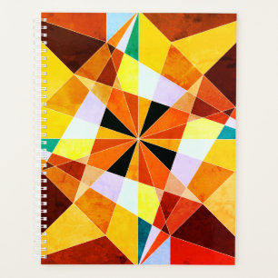Couleurs chaudes Cool formes géométriques angulair