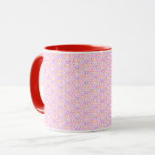 Couleurs chaudes géométriques Mug (Devant gauche)