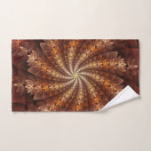 Couleurs chaudes, Trippy Moderne Motif d'art fract (Serviette à main)