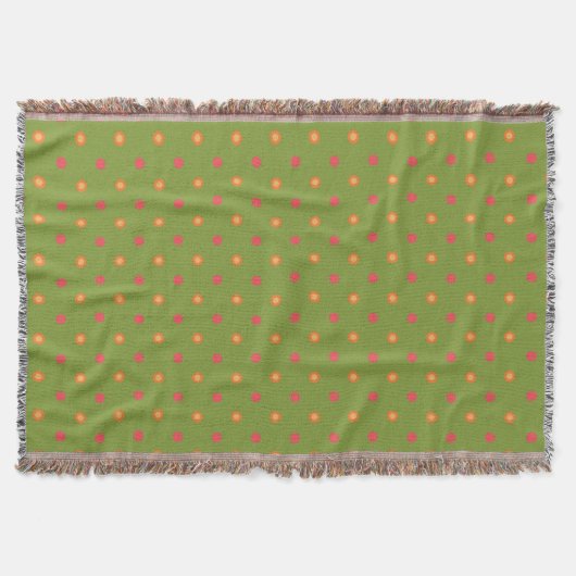 Couleurs chic Pois Jetez la couverture (Devant)