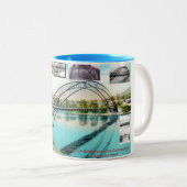 Couleurs chutes de soufflets, VT. tasse de 2 tons (Devant droit)