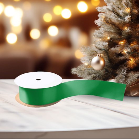 Couleurs classiques - Vert clair - Ruban en Satin