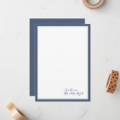 Couleurs Côtières Mariage Merci Cartes (Devant/Arrière en situation)