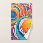 Couleurs d'art Badaist vives (Serviette à main)