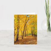 Couleurs d'automne blanc carte pour notes (Devant)