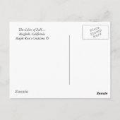 Couleurs d'automne... Carte postale (Dos)