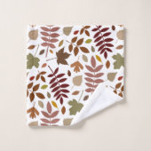 Couleurs d'automne du Motif rpt Feuille déchiré su (Gant de toilette)