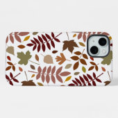 Couleurs d'automne en blanc pour les Feuilles tomb (Verso Horizontal)