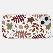 Couleurs d'automne en blanc pour les Feuilles tomb (Verso Horizontal)