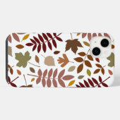 Couleurs d'automne en blanc pour les Feuilles tomb (Verso Horizontal)