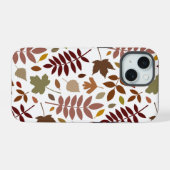 Couleurs d'automne en blanc pour les Feuilles tomb (Verso Horizontal)