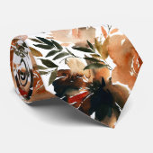 Couleurs d'automne Fleurs Brown Rose Cravate flora (Roulé)