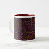 Couleurs d'automne foncé "Crochetée" mug (Devant gauche)