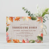 Couleurs d'automne invitation à dîner (Debout devant)