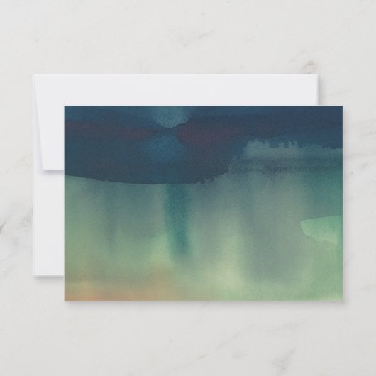 Couleurs d'automne Mariage Cartes RSVP (Dos)