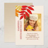 Couleurs d'automne photo Carte Thanksgiving (Devant / Derrière)