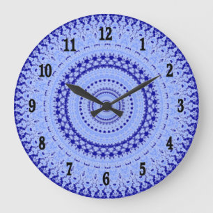 Couleurs de Blue Country Horloge murale de cuisine