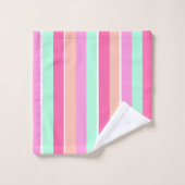 Couleurs de bonbons rayures (Gant de toilette)