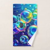 Couleurs de bulles magiques (Serviette à main)
