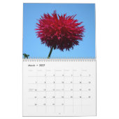 Couleurs de CALENDRIERS FLEURS ROUGES Arbres Flora (Mar 2027)