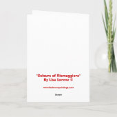 Couleurs de carte de voeux de Riomaggiore (Dos)