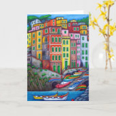 Couleurs de carte de voeux de Riomaggiore (Fleur jaune)