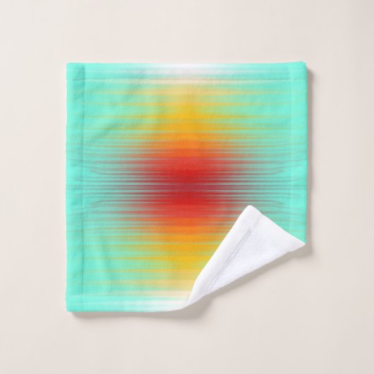 Couleurs de champ plasma de rentrée spatiale Abstr (Gant de toilette)