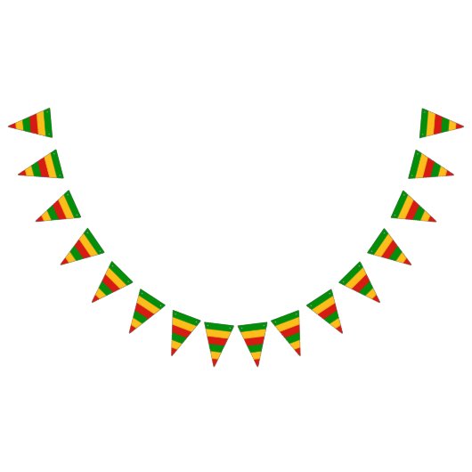 COULEURS DE DRAPEAU RASTAFARI - STRIPES (Tout)