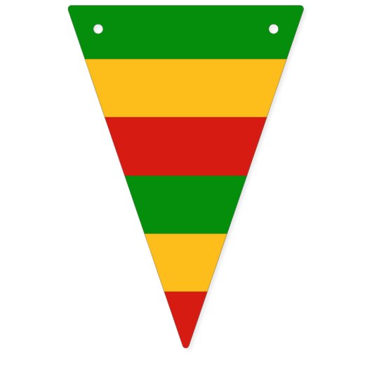 COULEURS DE DRAPEAU RASTAFARI - STRIPES (Premier drapeau)