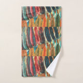 couleurs de feuilles d'automne art moderne stylisé (Serviette à main)