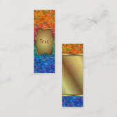 Couleurs de fluide de carte de visite de signet (Devant / Derrière)